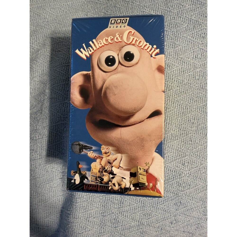 Wallace & Gromit 1996 VHS 3 Movie Set BBC Video Collectible Gift Box